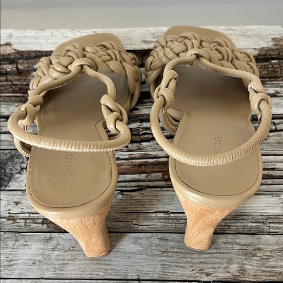 NWOT VINCE Quenelle Braided Strappy Heel Sandals EUR 37.5 USA 7.5 - Picture 15 of 15